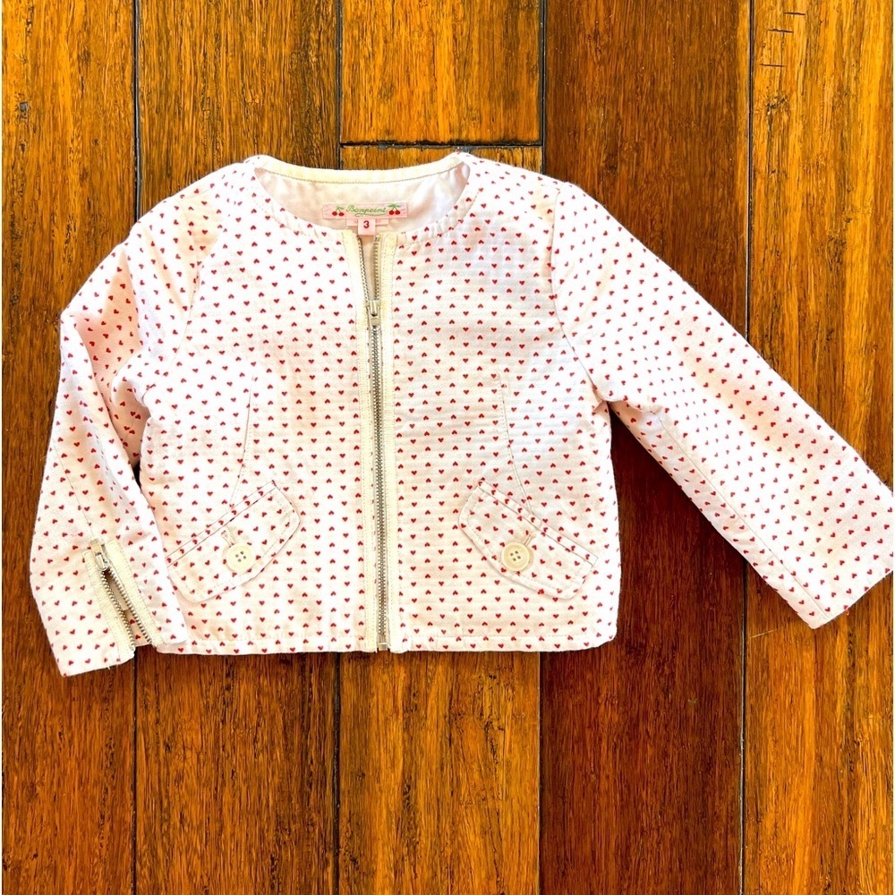 Bonpoint Pink Polka Dot Kids Blazer